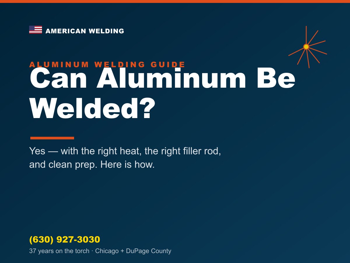 Can Aluminum Be Welded? Yes — Here's How