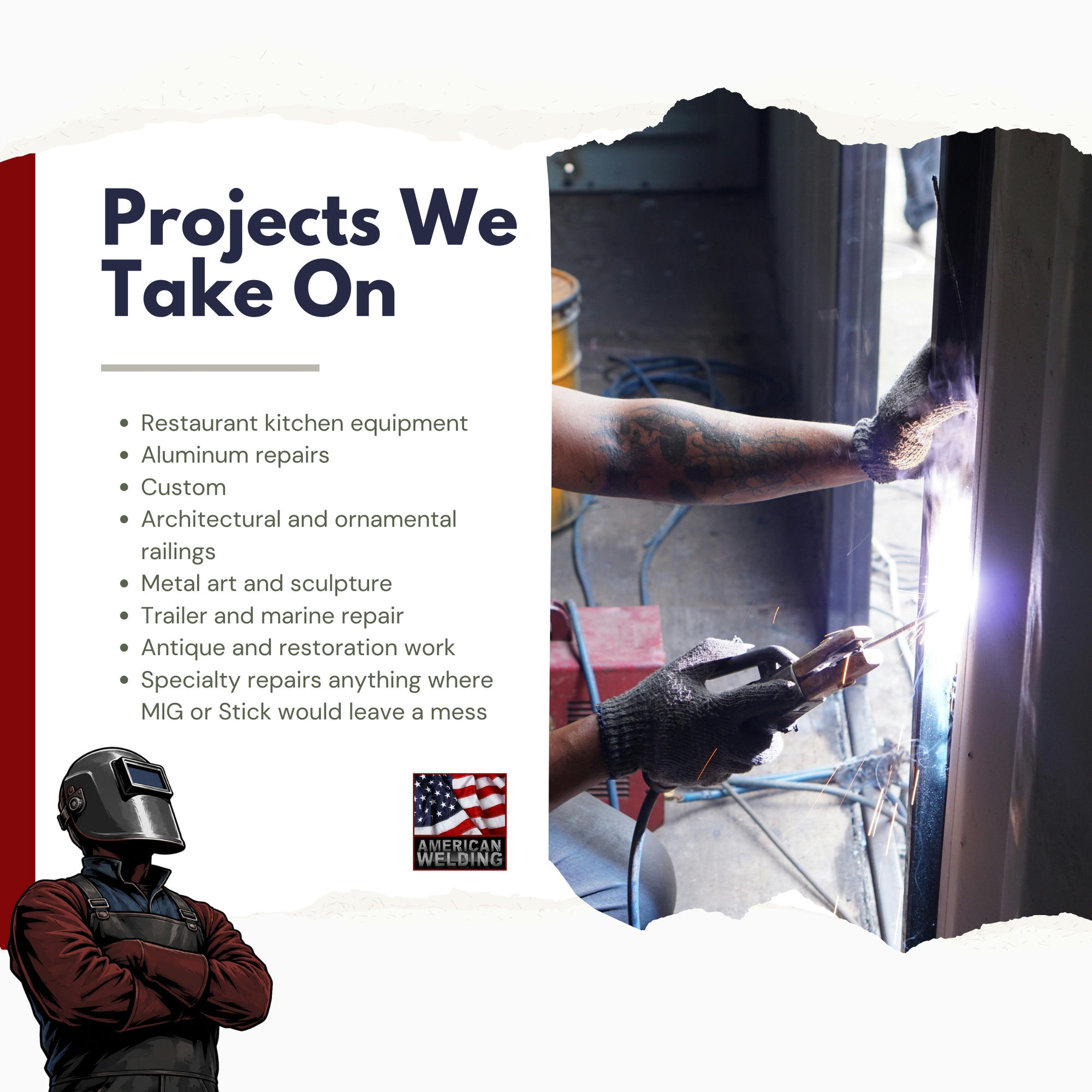 TIG welding projects American Welding takes on