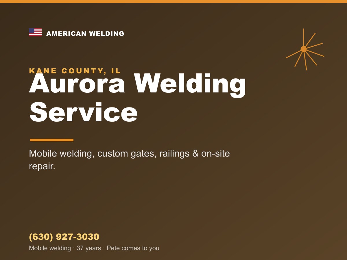 Welding Service in Aurora, IL