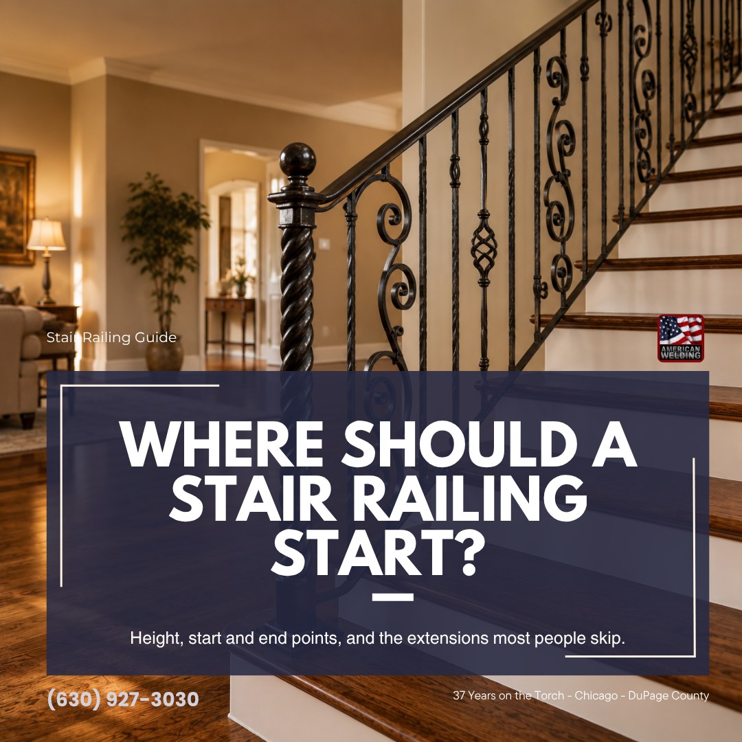 Where Should a Stair Railing Start?